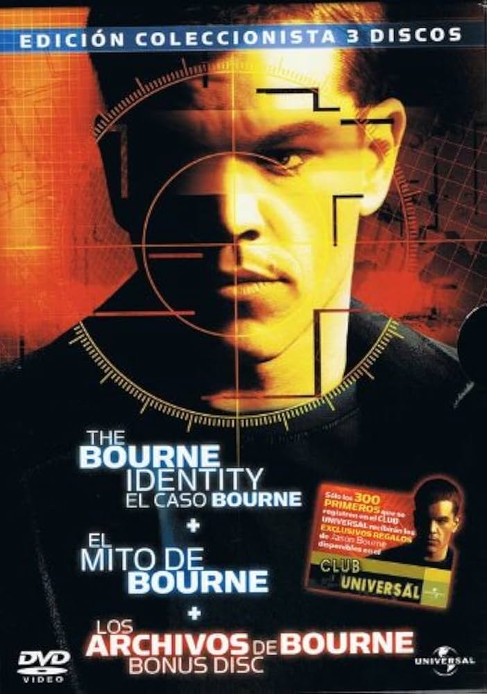 LOS ARCHIVOS DE BOURNE (EL CASO+EL MITO) DVD VIDEO -  EDICION COLECCIONISTA