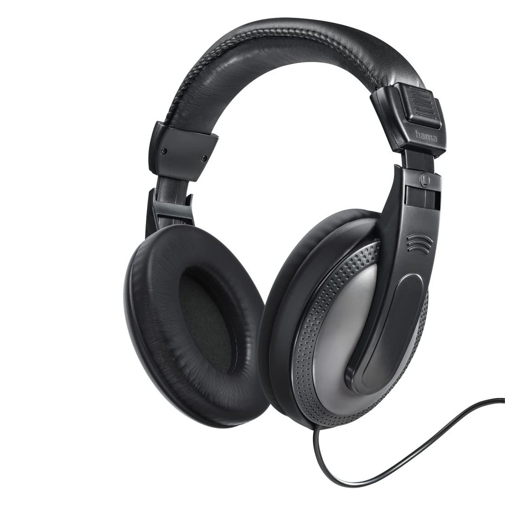AURICULARES DIADEMA HAMA HK6103 TV + ADAPTADOR JACK 6.3 1,2M+5M CABLE
