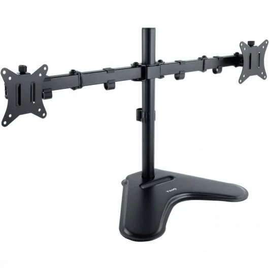 SOPORTE 2 MONITORES CON PIE 17" A 32" TOOQ DB1702TN VESA 75-100 9KG/BRAZO