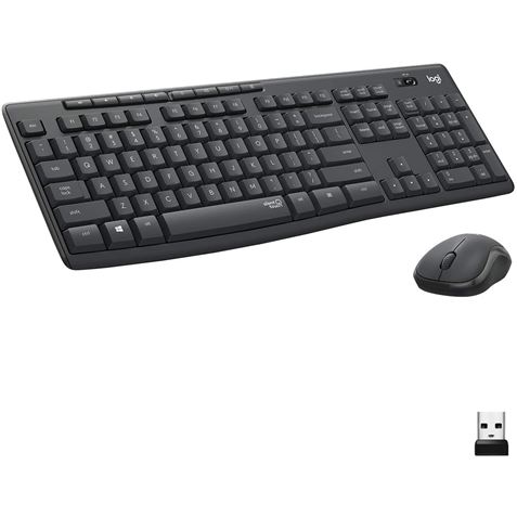 TECLADO + RATON INALAMBRICOS LOGITECH MK295 SILENT NEGRO