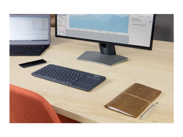 TECLADO INALAMBRICO LOGITECH K400 PLUS + TOUCHPAD