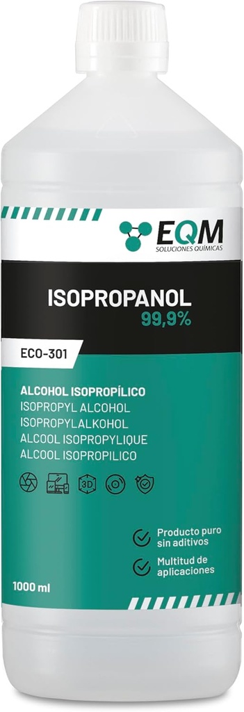 BOTE LIMPIADOR MULTIUSO ALCOHOL ISOPROPILICO 99,9% 1L