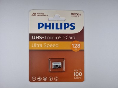 TARJETA MEMORIA MICRO SD 128GB PHILIPS CLASE 10 (U1) (A1) FULL HD
