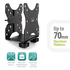 SOPORTE AJUSTABLE PARA MINI PC USDT/NUC EWENT EW1517 VESA 75-100 15KG MAX