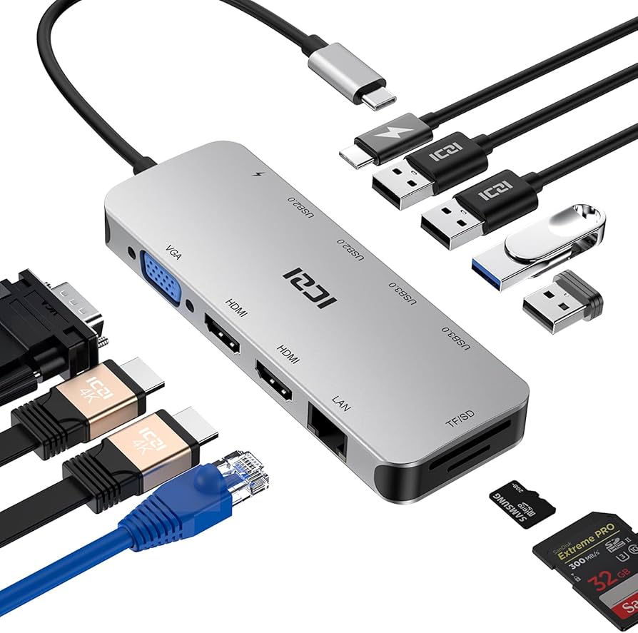 DOCK STATION USB-C A HDMI RED 2xUSB3.0 USB-C PD100W