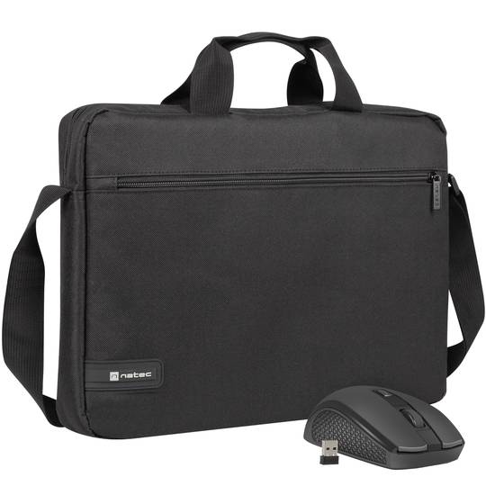 MALETIN PORTATIL 15,6" NATEC + RATON INAL. (PILA AA NO INCLUIDA) NTO-2051