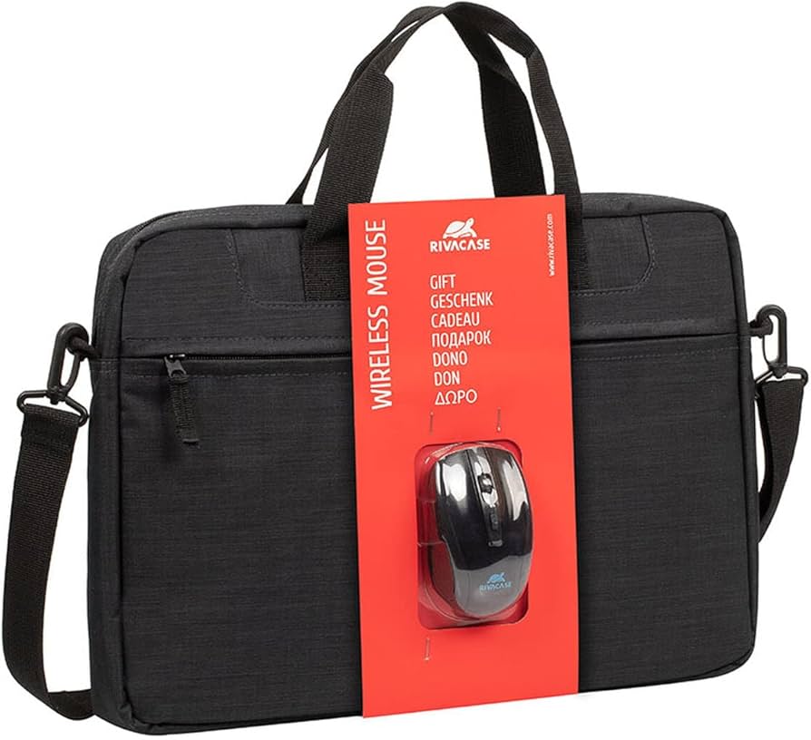 MALETIN PORTATIL 15,6" RIVACASE 8038 + RATON INALAMBRICO (NO INCLUYE PILAS 2xAAA)