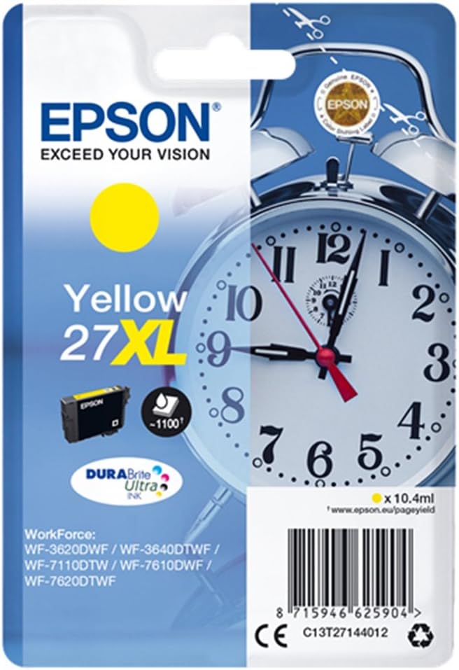 C O EPSON 27XL T2714 AMARILLO 1100PAG C13T27144012