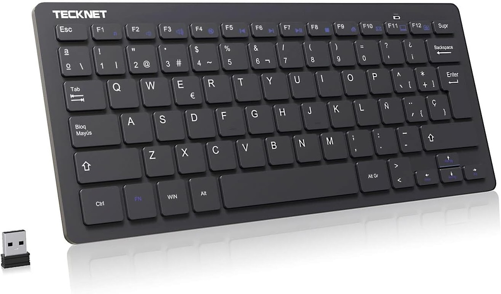 MINI TECLADO INALAMBRICO TECKNET X315 (SIN NUMERICO)