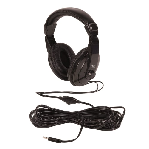 AURICULARES DIADEMA TNB CSHOME1 CONTROL VOLUMEN TV (CABLE 8M) (JACK 3.5+ADAP. JACK 6.3)