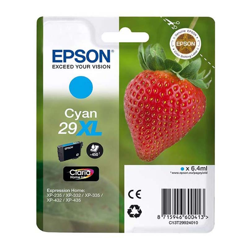 C O EPSON 29XL T2992 CYAN C13T29924012