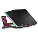 BASE REFRIGERACION PORTATIL 17,3" RGB SOPORTE MOVIL 2xUSB 6xVENTILADORES MARS GAMING MNBC5