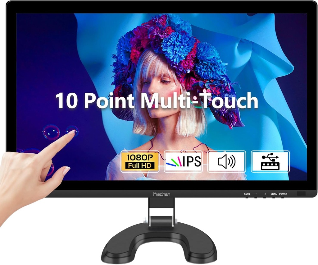 MONITOR TACTIL 23,8" PRECHEN HD-123 75HZ ALTAVOCES FHD IPS HDMI USB VGA VESA75