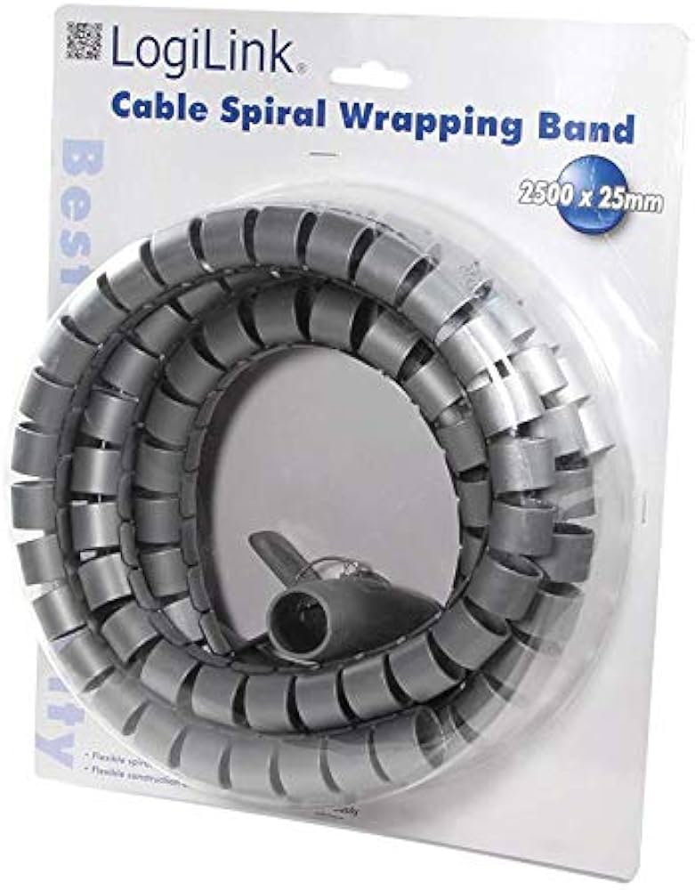 CUBRECABLES ORGANIZADOR EN ESPIRAL LOGILINK KAB0013 2,5Mx25MM