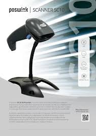 LECTOR CODIGO BARRAS POSWINK SC10 1D/2D USB + BASE (AUTOM. O MANUAL)