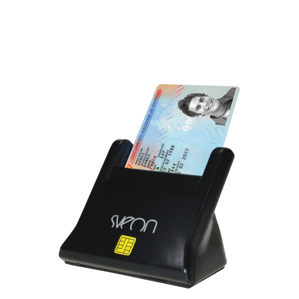 LECTOR DE DNI 4.0 USB 2.0 SVEON SCT022 (TIPO SOBREMESA VERTICAL)