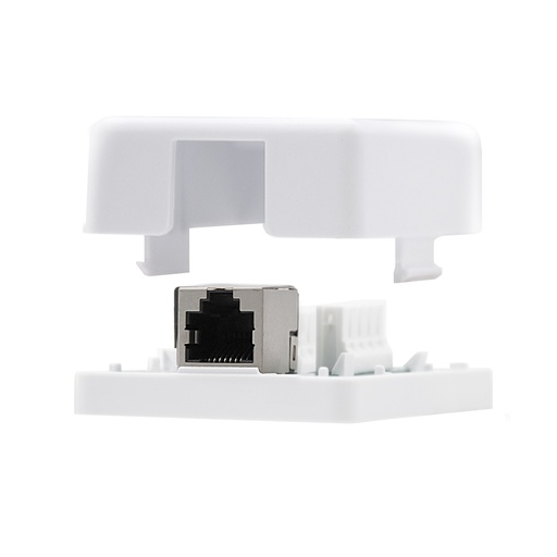 [Z011110] ROSETA DE SUPERFICIE RJ45 CAT6 UTP BLANCA (1 TOMA) 10.21.1501