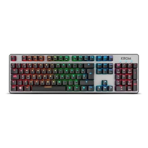 [Z011520] TECLADO GAMING MECANICO (RED SWITCH) USB KROM KERNEL MACROS RGB