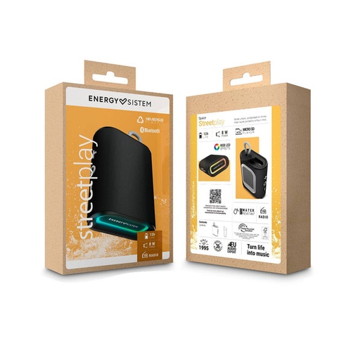 [Z014030] ALTAVOZ BLUETOOTH 5.4 TWS 8W IPX6 RGB (MICRO SD) ENERGY SISTEM STREETPLAY 458813