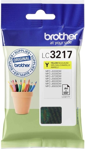 [Z009719] C O BROTHER LC3217Y AMARILLO 550 PAGS