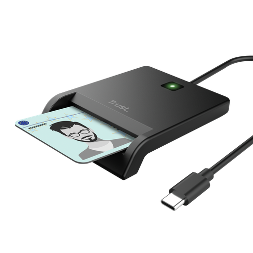 [Z021763] LECTOR DNIE 4.0 USB-C 1M + ADAPTADOR A USB-A TRUST PRIMO 26253